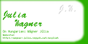 julia wagner business card