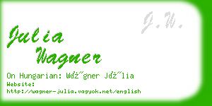 julia wagner business card